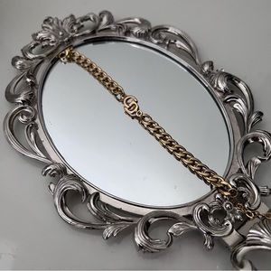 Authentic Dior Repurposed CD Initial Bracelet